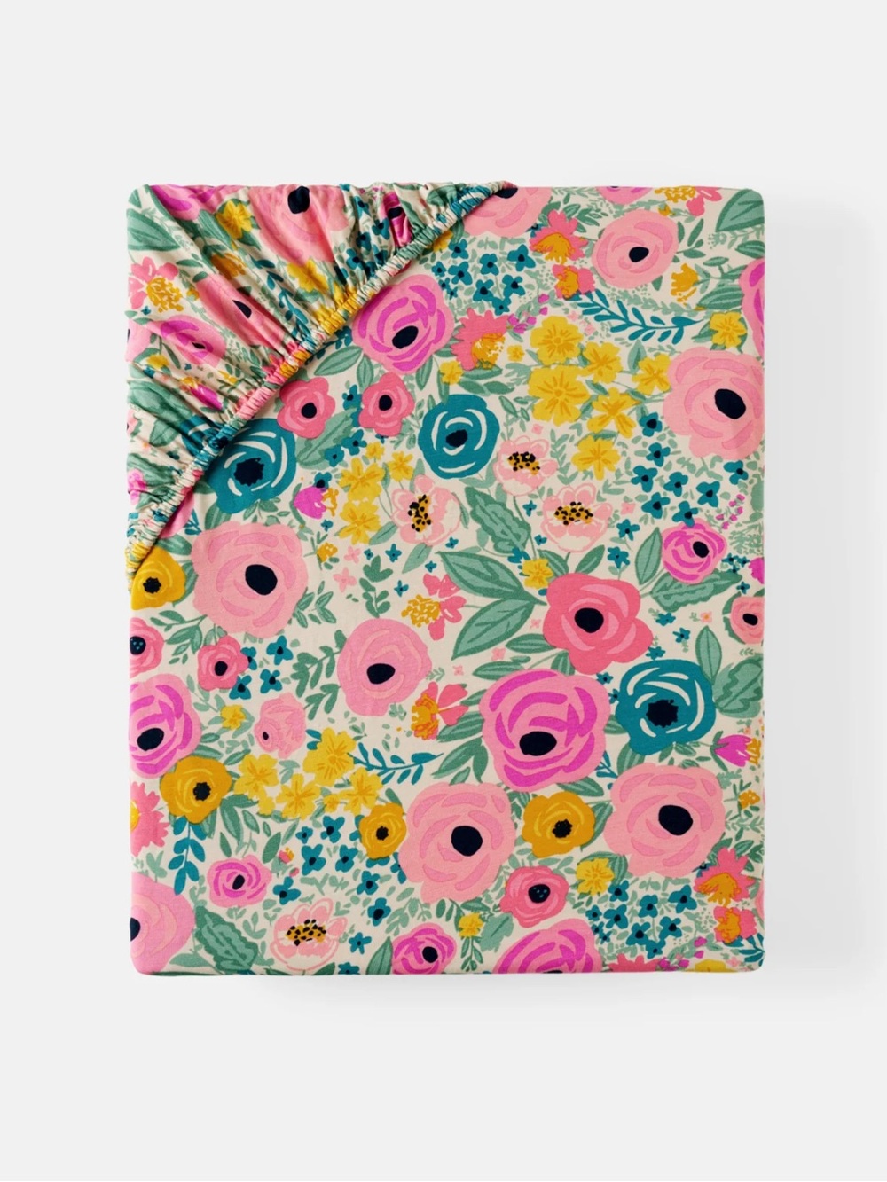 little Sleepies secret garden fitted standard crib sheet